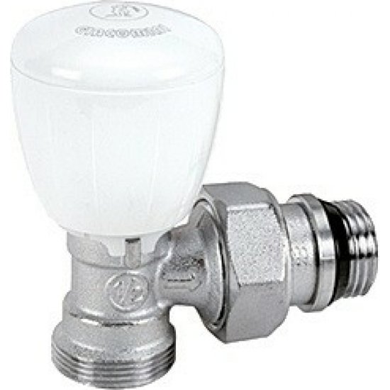 Хромированный угловой микрометрический термостатический клапан Giacomini R431EX037