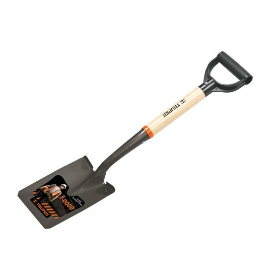 Лопата совковая Truper TR-BY углеродистая сталь с деревянным черенком 300 мм (17194)