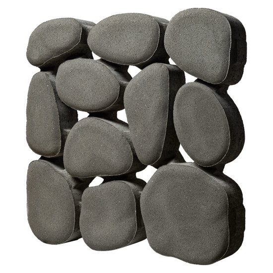 Решетка газонная бетонная BRAER Грин Галет серая 500х500х80 мм