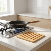 Подставка под горячее Mallony 18х18х1 см бамбук цвет бежевый