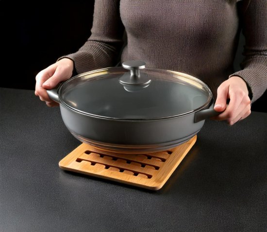 Подставка под горячее Mallony 18х18х1 см бамбук цвет бежевый