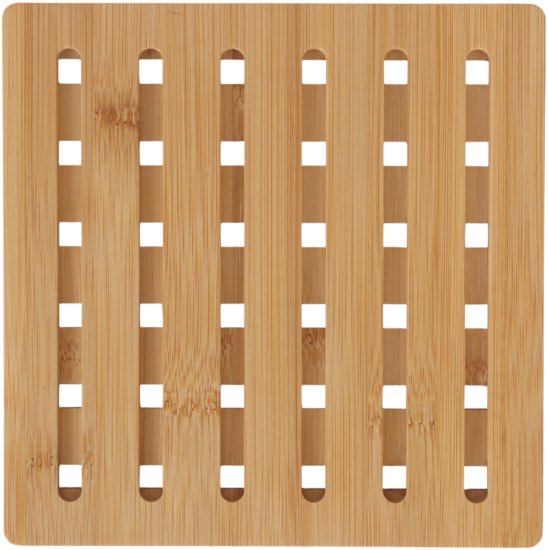 Подставка под горячее Mallony 18х18х1 см бамбук цвет бежевый