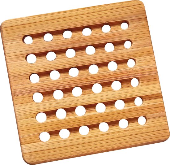 Подставка под горячее Mallony 18х18х1 см бамбук цвет бежевый