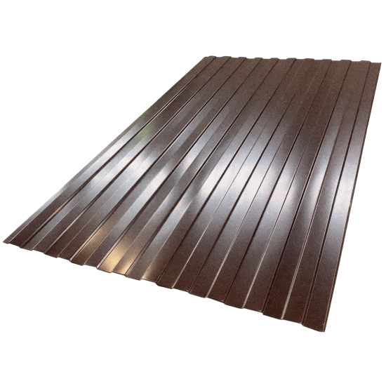 Профнастил С8 0.35 мм 1185x2000 мм RAL 8017 коричневый