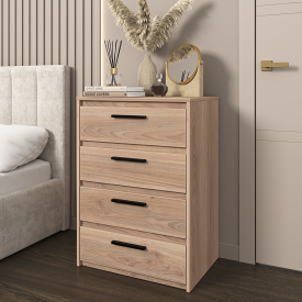 Комод Лион 4 ящика 60х84х41,7 см ЛДСП цвет дуб комано