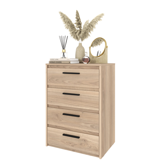 Комод Лион 4 ящика 60х84х41,7 см ЛДСП цвет дуб комано
