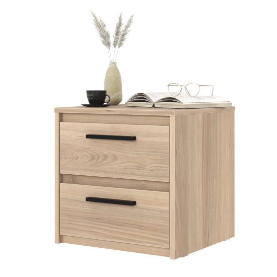 Тумба прикроватная Лион 2 ящика 45х44.5х41.6 см ЛДСП цвет дуб комано