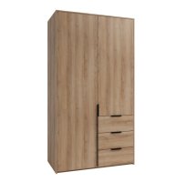 Шкаф распашной Бергамо с 2 дверями 120x220x60 см ЛДСП цвет дуб комано