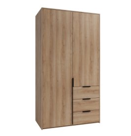 Шкаф распашной Бергамо с 2 дверями 120x220x60 см ЛДСП цвет дуб комано