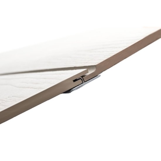 Сайдинг фиброцементный Бетэко Click 3000х190 мм белый RAL 9003