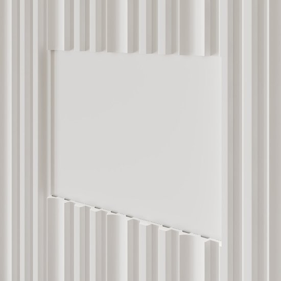 Панель декоративная из экополимера 100х2800х11 мм Artiva RT025 белая 0,28 кв.м