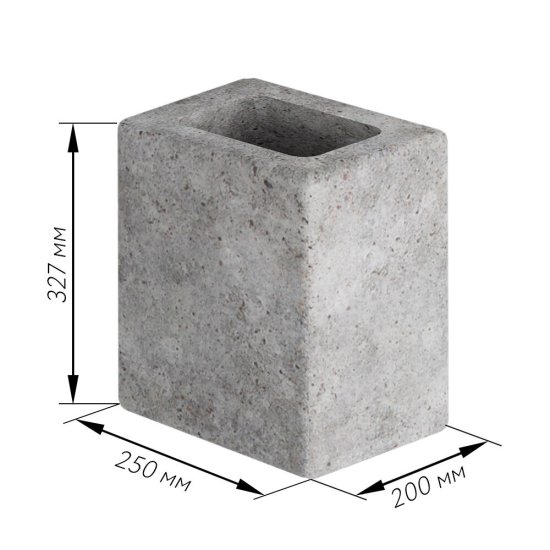 Блок вентиляционный одноходовой Vent 20-25-1X 250х327х200 мм