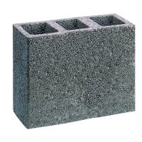 Блок керамзитобетонный перегородочный пустотелый Vent 25/52-3X 520х327х250 мм
