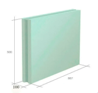 Пазогребневая плита (ПГП) Влагостойкая 667х500х100 мм полнотелая