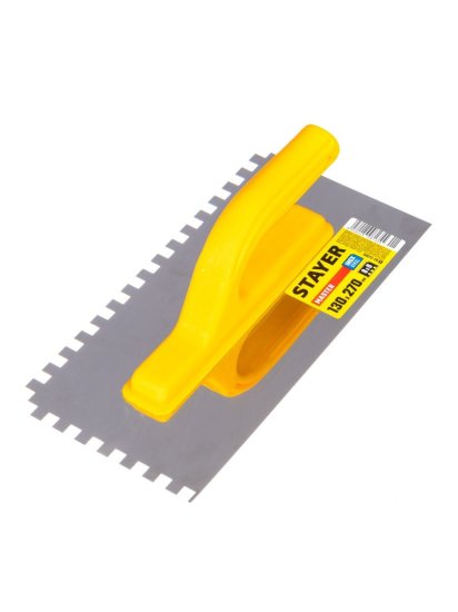 Зубчатая гладилка STAYER 130 х 270 мм Нержавеющая 8х8