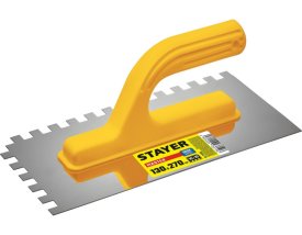 Зубчатая гладилка STAYER 130 х 270 мм Нержавеющая 10х10