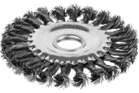 Щетка дисковая стальная для УШМ 125 мм КУРС