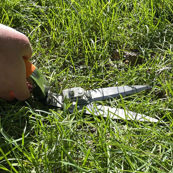 Ножницы для живой изгороди и травы прямые Truper с обрезиненными рукоятками (18452)