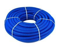 Труба гофрированная ПНД, цвет синий, 25 мм для труб 16