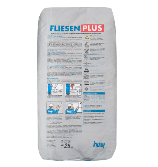 Клей плиточный Knauf - Флизен ПЛЮС 25 кг