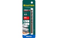 Сверло по металлу KRAFTOOL COBALT 6мм