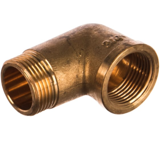 Уголок латунный 3/4 в/р - н/р