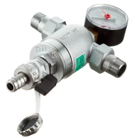 Фильтр тонкой очистки с монометром 100мкм. FAR 1/2 х 1/2 нар/нар рез.