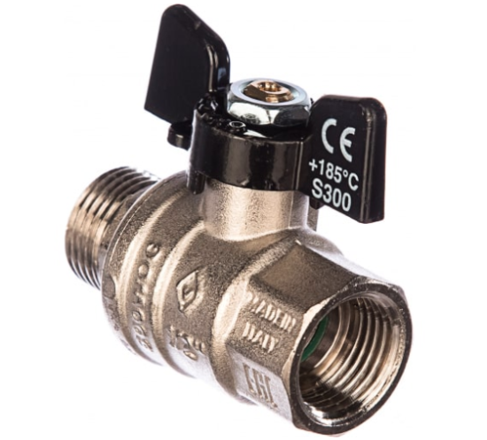 Кран шаровый Bugatti Oregon 307 Вн/Нар 1/2 дюйма бабочка