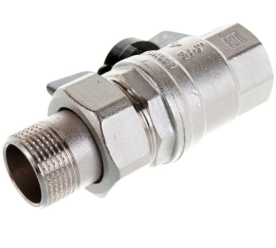 Кран шаровый Bugatti Oregon 322 Нар/Вн 3/4 с накидной гайкой