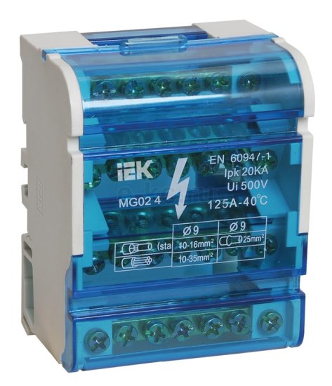 Шина на DIN-рейку в корпусе Кросс модуль 4х7