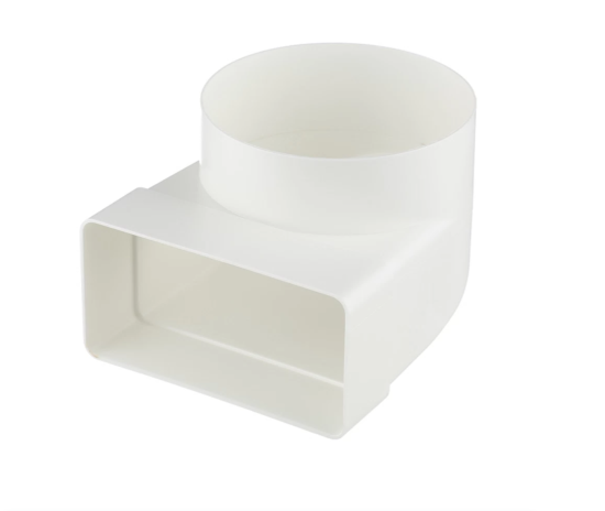 Переход вентиляционный угловой 110х55  D100