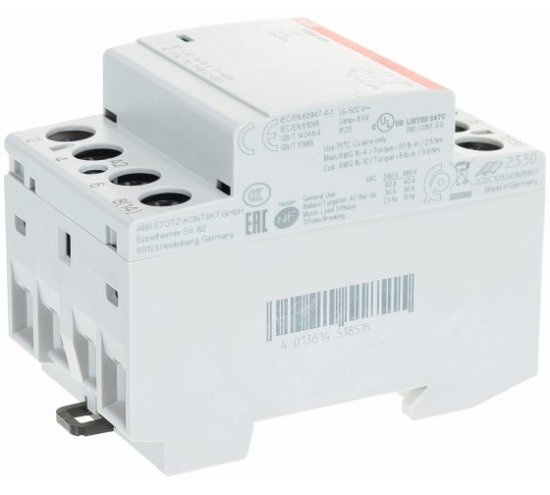 Контактор ABB - ESB40-40N-06, 40A AC-1, катушка 230В AC/DC