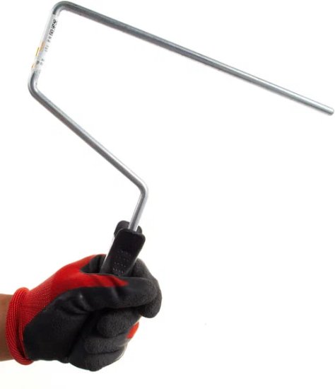 Ручка для валиков (240 мм; D 8 мм; оцинкованная) 