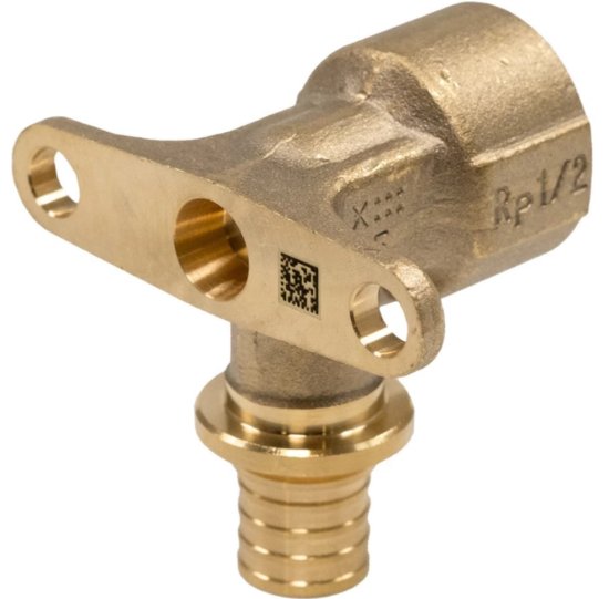 Настенный угольник Rehau Rautitan RX с вн./рез. с корот патрубком 20-Rp 1/2