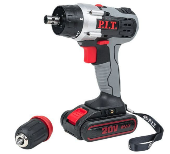 Аккумуляторная дрель-шуруповерт P.I.T. 20 В, 1.5 Ач