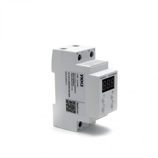 РЕЛЕ НАПРЯЖЕНИЯ hselectro УКН2-40С НА DIN-РЕЙКУ 40А