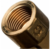 Настенный угольник STOUT с вн./рез. с корот патрубком 20-Rp 1/2