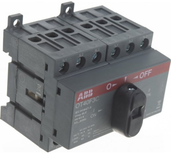 Реверсивный рубильник ABB OT40F3C 40A