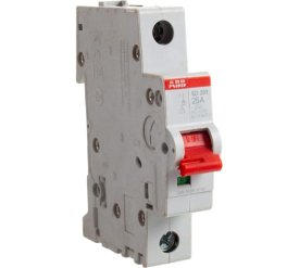 Рубильник ABB 1 полюс SD201/25 рычаг красный