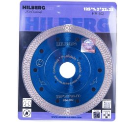 Диск алмазный отрезной Турбо Ультратонкий Х-тип (125х22.23 мм) Hilberg