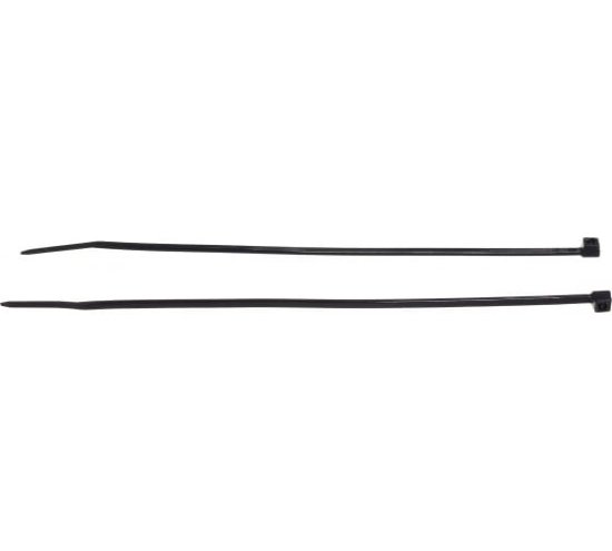 Хомуты-стяжки нейлоновые FORTISFLEX КСС 3х200 мм черный 100 штук