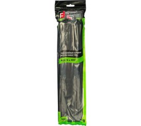 Хомуты-стяжки нейлоновые FORTISFLEX КСС 5х400 мм черный 100 штук