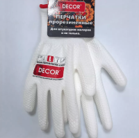 Перчатки DECOR PREMIUM прорезиненные размер M