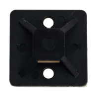 Самоклеящаяся площадка под хомуты IEK 25x25 черная 100 шт