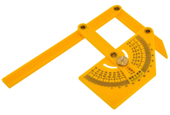 Пластиковый угломер-квадрант 180 гр. 90-155мм FIT