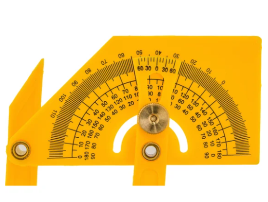 Пластиковый угломер-квадрант 180 гр. 90-155мм FIT