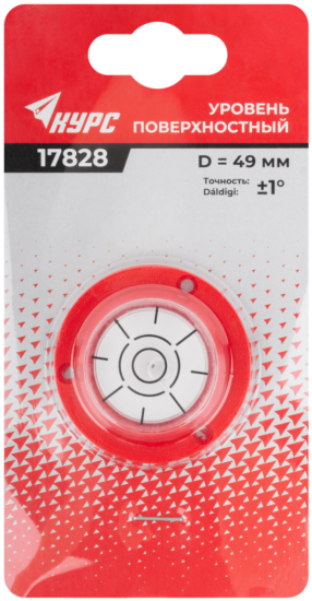 Уровень круглый поверхностный ABS пластик 49 мм