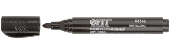 Строительный перманентный маркер FIT черный