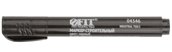 Строительный перманентный маркер FIT черный