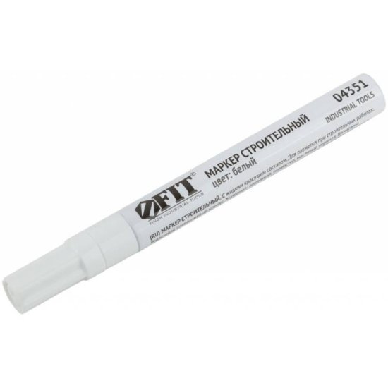 Маркер строительный Fit белый